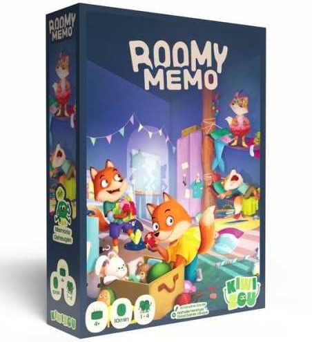 Roomy Memo, un jeu de mémoire coopératif pour les enfants dès 4 ans.